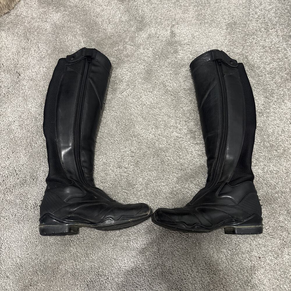 Ariat Volant Black Leather Tall Boots Size 6B Style 10010165 - Picture 3 of 7